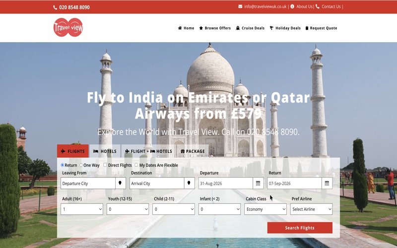 Travel View website